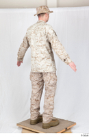  Photos Army Man in Camouflage uniform 13 21th century Army Desert uniform a poses whole body 0005.jpg